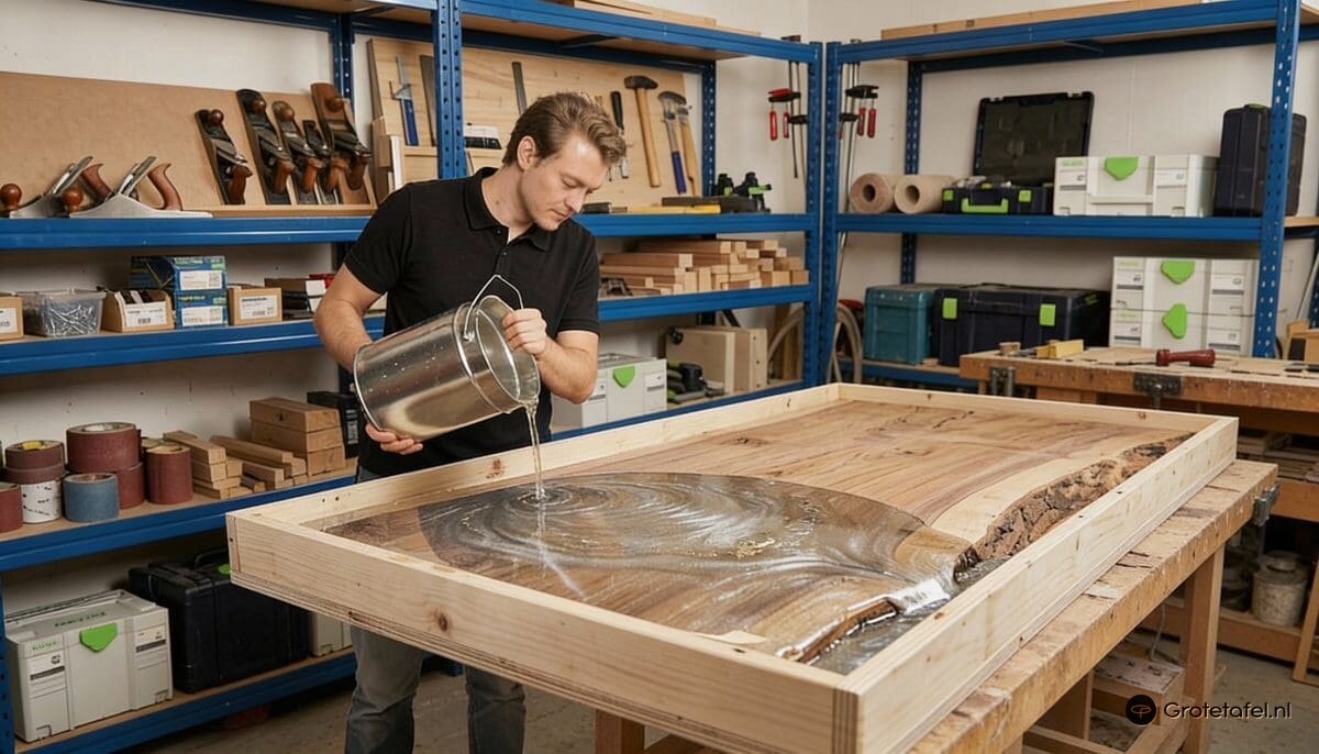 Werkwijze maatwerk tafels bovenaanzicht - Grotetafel.nl