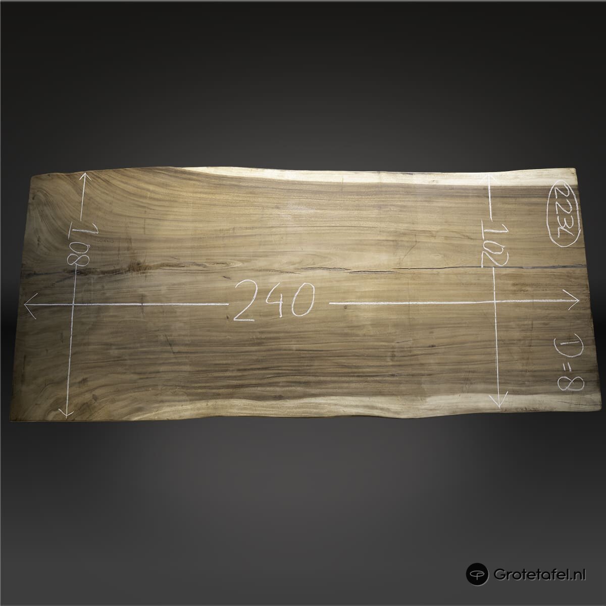Suar tafelblad 240cm - sfeerfoto 1