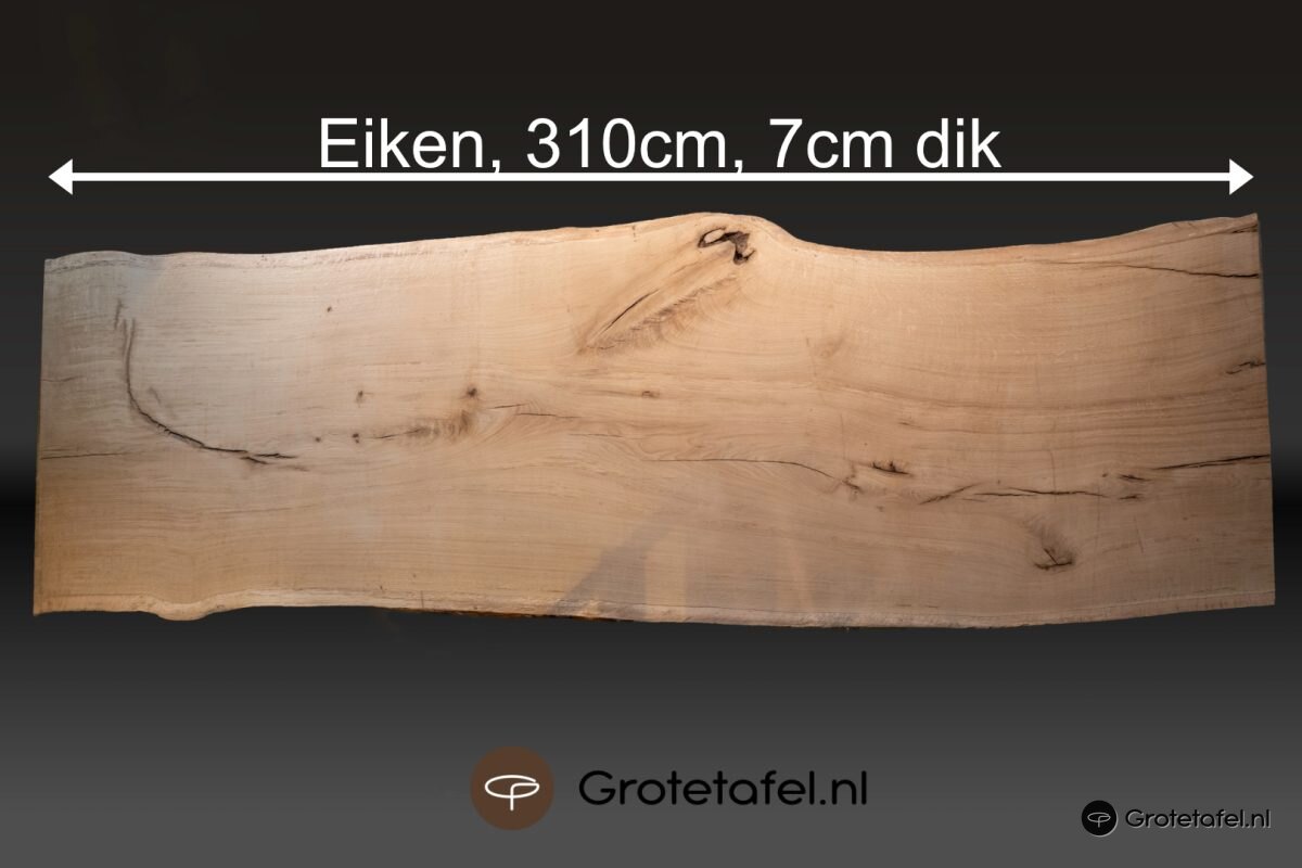 Eiken schaaldeel 310cm - sfeerfoto 1