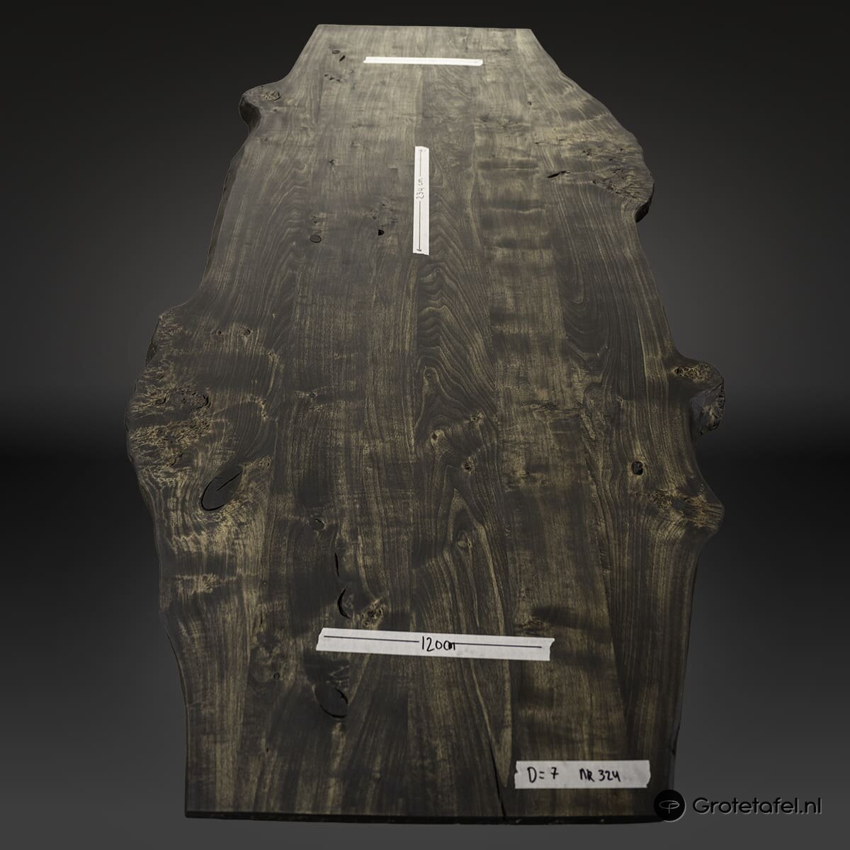 Tafelblad van massief europees iepenhout - sfeerfoto 2