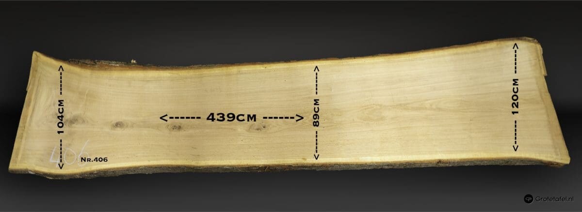 Eiken tafelblad 440cm - sfeerfoto 2