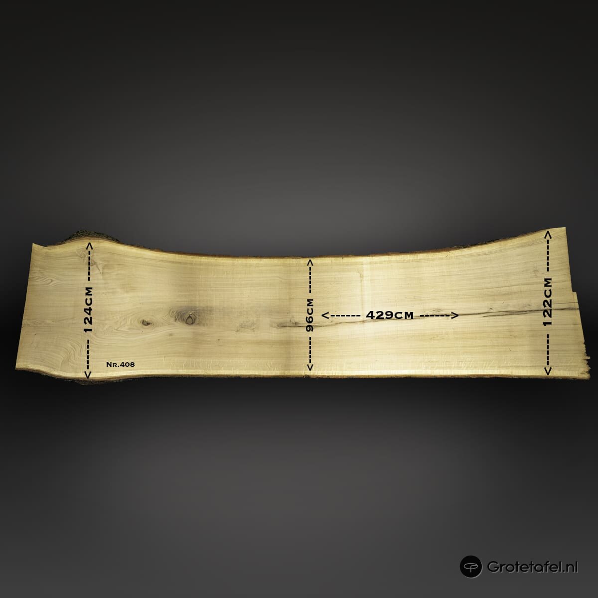 Eiken tafelblad 430cm