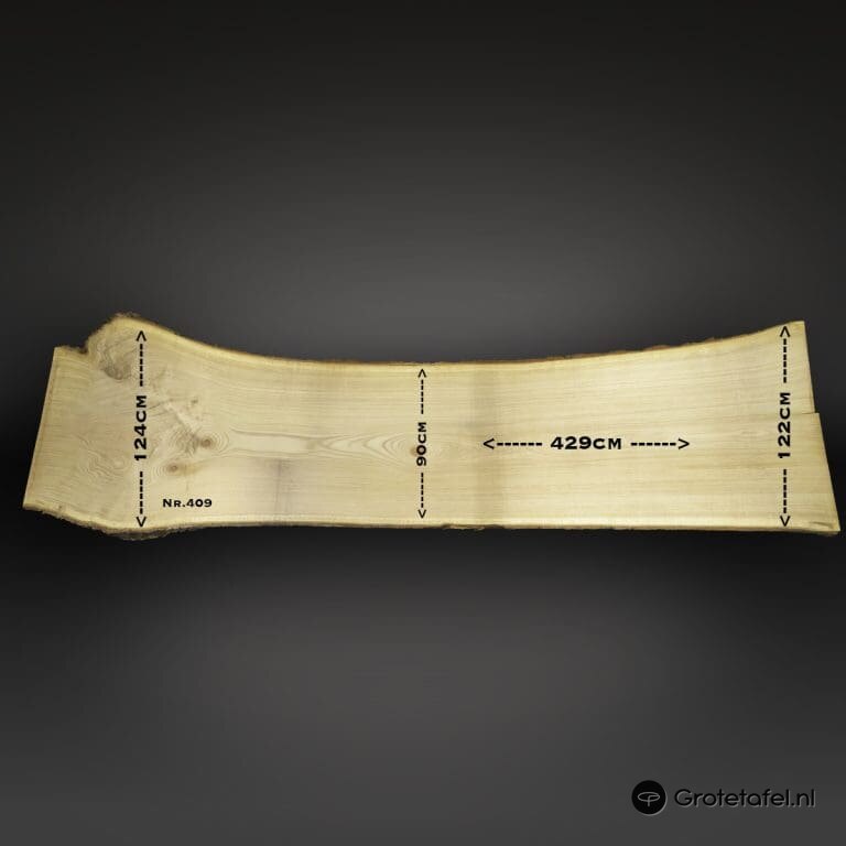 Eiken tafelblad 430cm