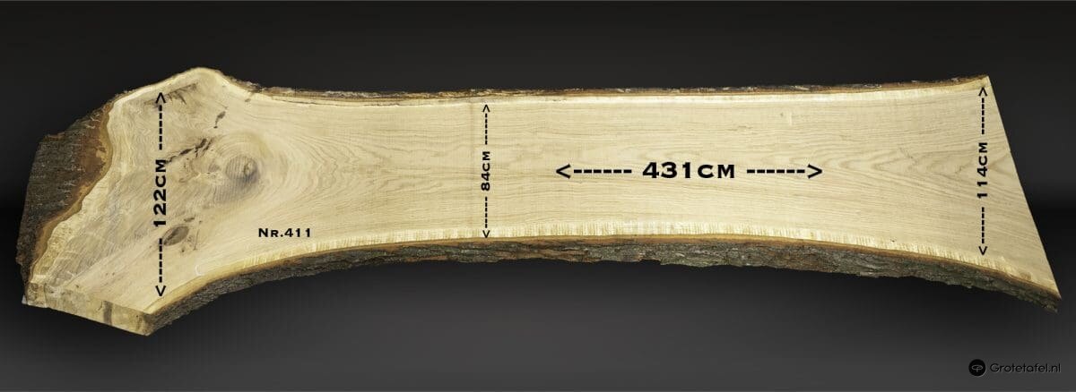 Eiken tafelblad 430cm - sfeerfoto 3