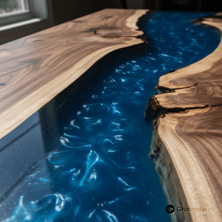 Epoxy tafel: Alles over de unieke rivertable trend
