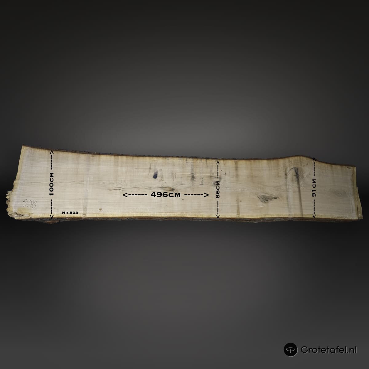 Eiken (Bar)tafelblad 500cm