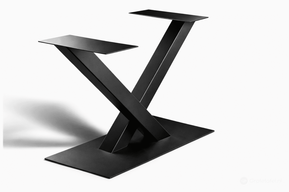 Onderstel X-poot Zwart