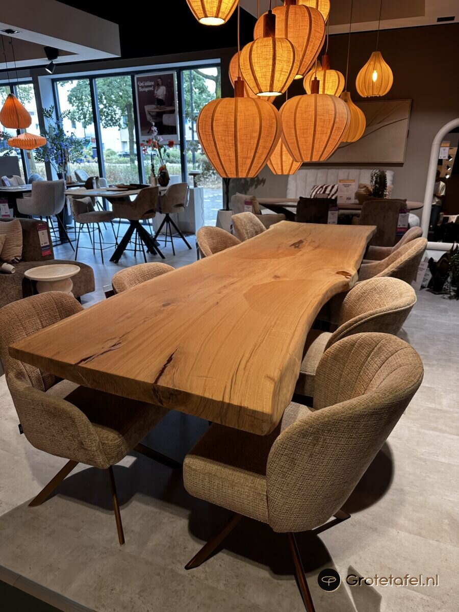 Eiken eetkamertafel 310cm (U03) - sfeerfoto 9