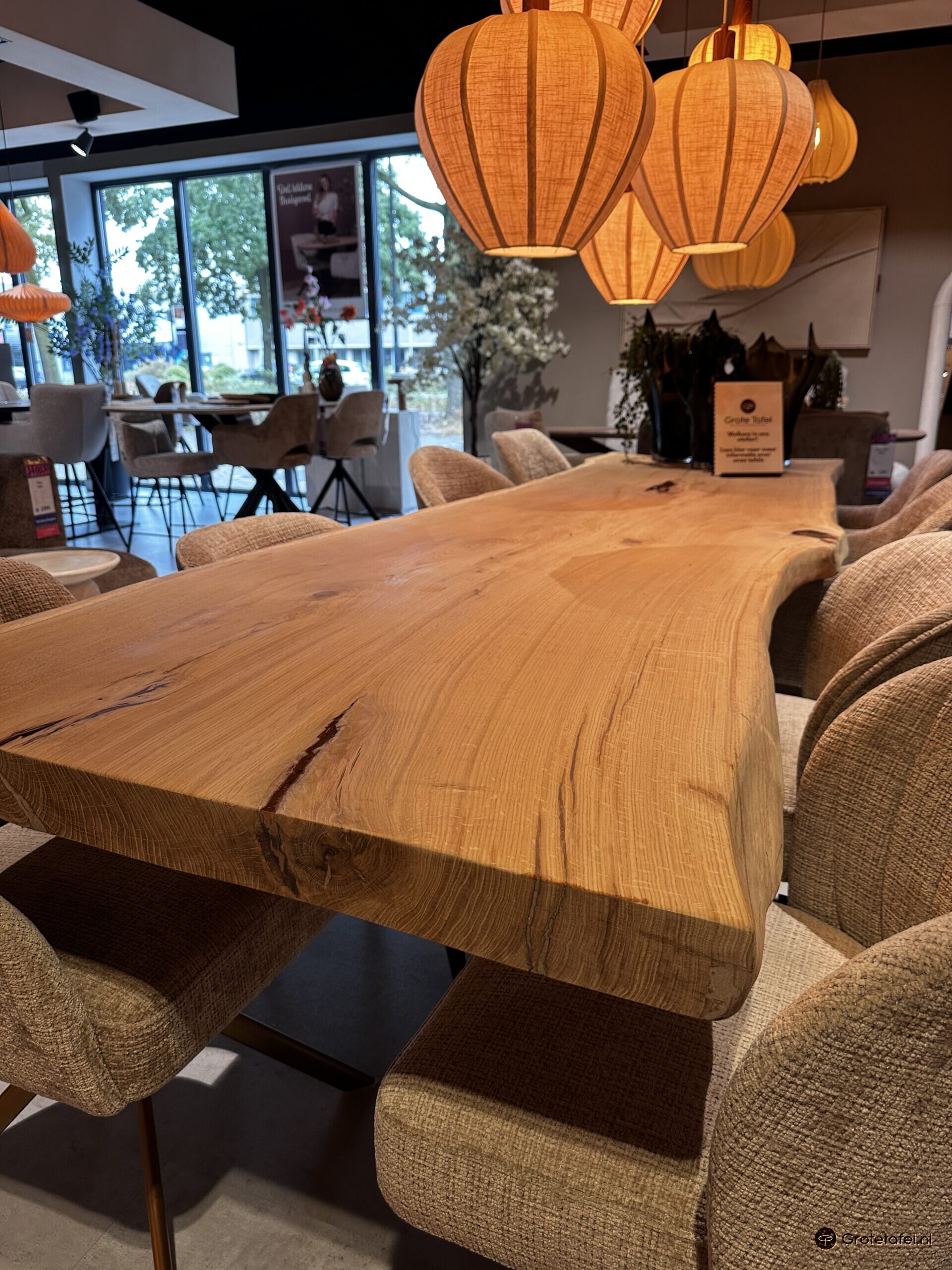 Eiken eetkamertafel 310cm (U03)