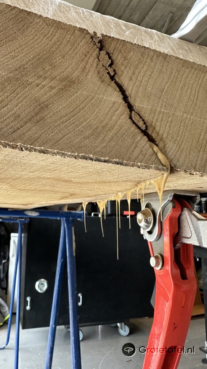 Eiken eetkamertafel 240cm - sfeerfoto 10