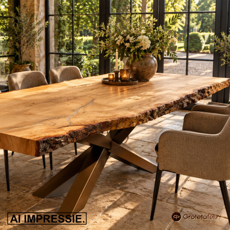 Eiken tafelblad DIRECT LEVERBAAR (L604)